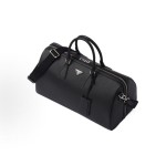 RADA Prada Saffiano metal triangular logo zipper opening and closing hand-held shoulder crossbody travel bag for men